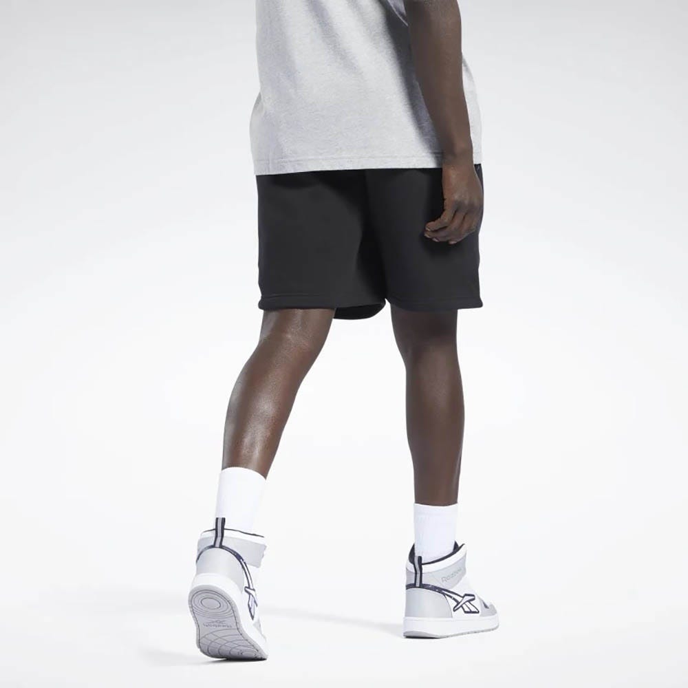 Reebok Iverson Basketball Fleece Shorts In Black