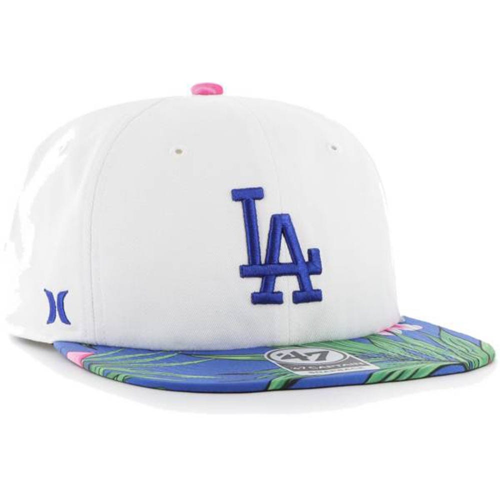 Hurley X 47 Los Angeles Dodgers Captain Cap in White