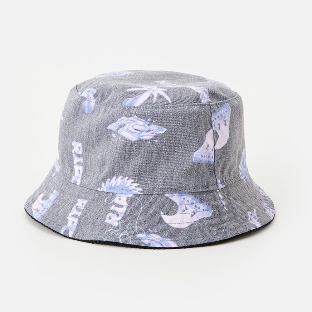 Rip Curl Melting Reversible Bucket Hat in Black