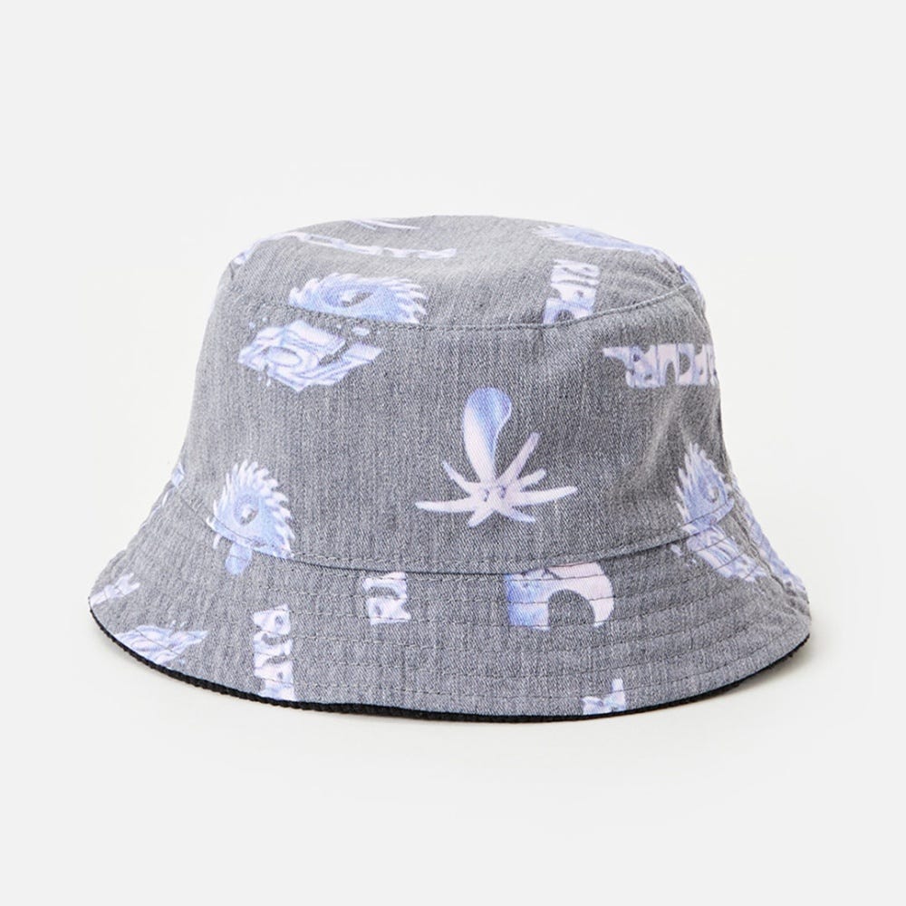 Rip Curl Melting Reversible Bucket Hat in Black