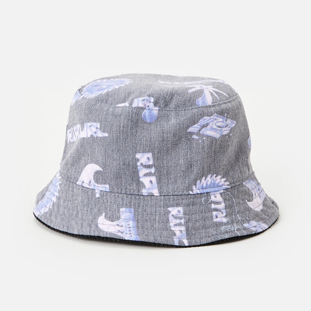 Rip Curl Melting Reversible Bucket Hat in Black