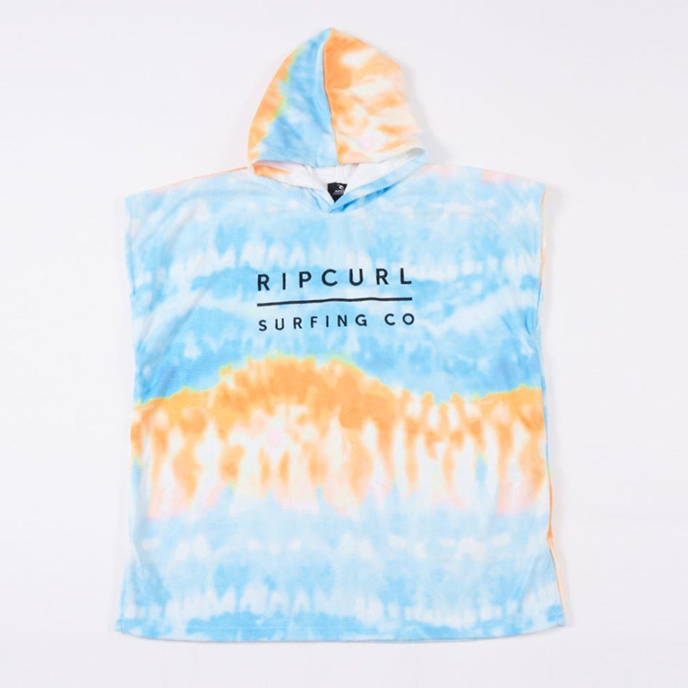 Rip Curl Kids Print Hooded Towel in Blue White
