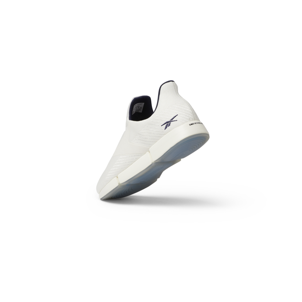 Reebok Dailyfit Dmx Slip-On Shoes In Chalk/Vector Navy/Ftwr White
