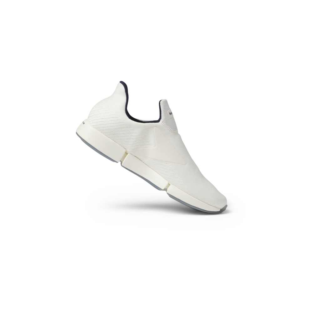 Reebok Dailyfit Dmx Slip-On Shoes In Chalk/Vector Navy/Ftwr White