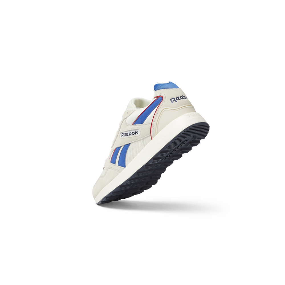 Reebok GL 1000 Unisex Shoes In Classic White/Vector Blue/Vector Red