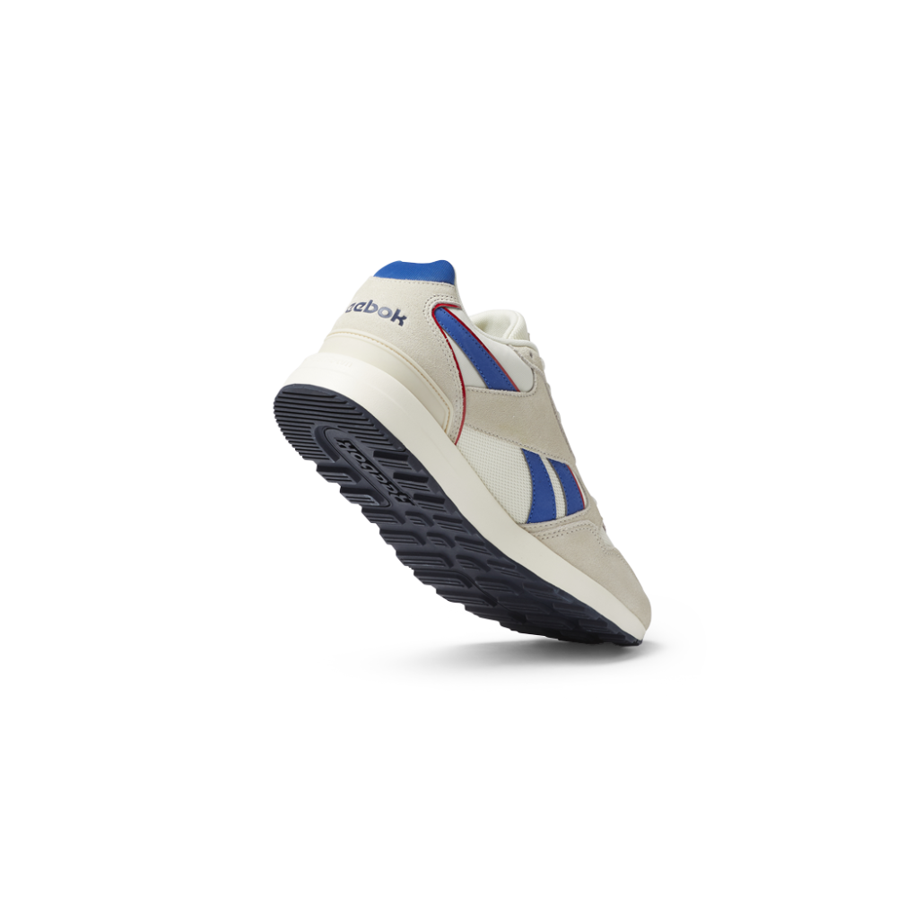 Reebok GL 1000 Unisex Shoes In Classic White/Vector Blue/Vector Red