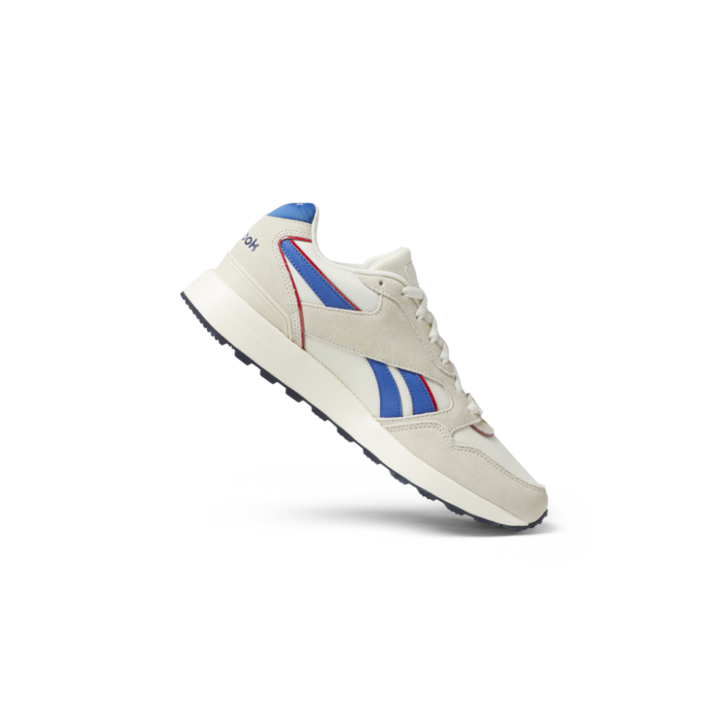 Reebok GL 1000 Unisex Shoes In Classic White/Vector Blue/Vector Red