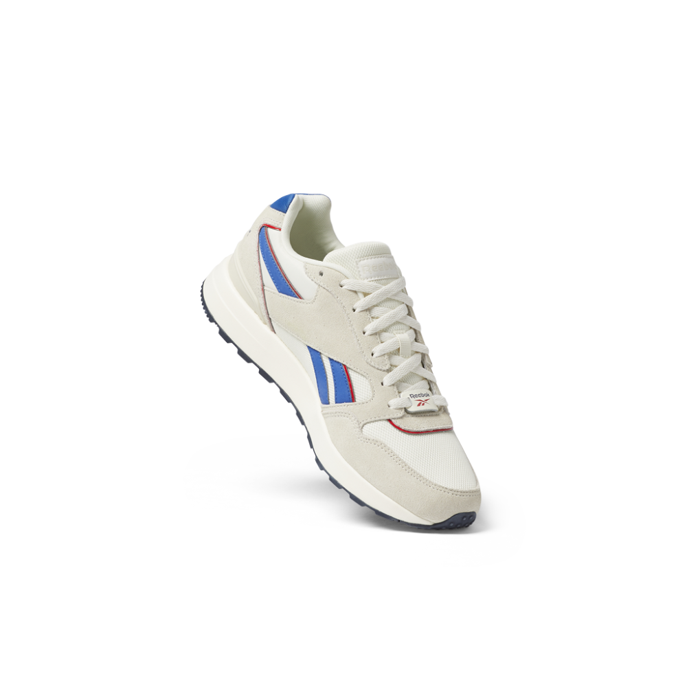 Reebok GL 1000 Unisex Shoes In Classic White/Vector Blue/Vector Red