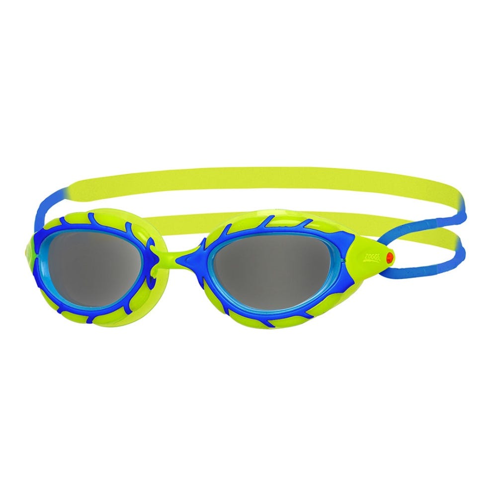 Zoggs Predator Junior Swimming Goggles in Blue/Lime/Smoke