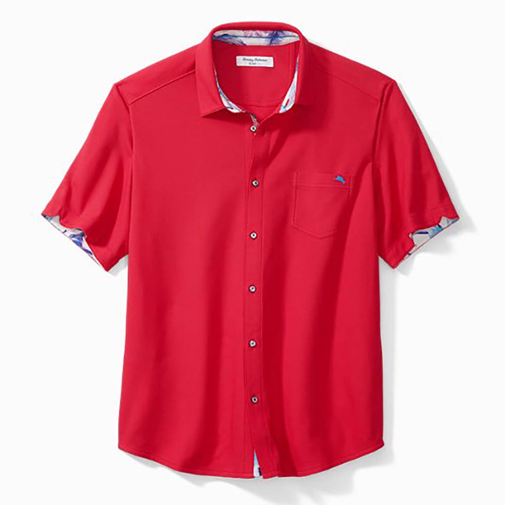 Tommy Bahama Garden Key Five o'Clock IslandZone® Camp Shirt in Pink Plumeria