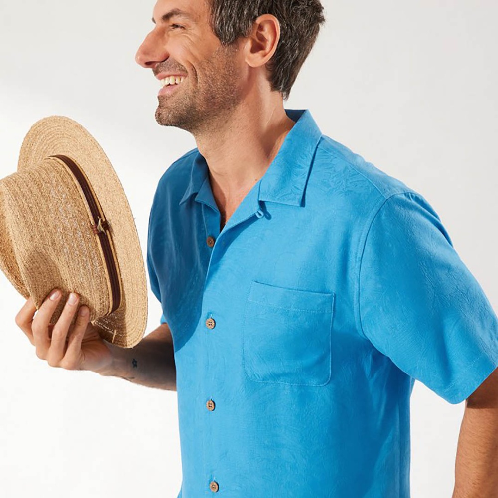 Tommy Bahama Tropic Isles Camp Shirt in Vibrant Sea