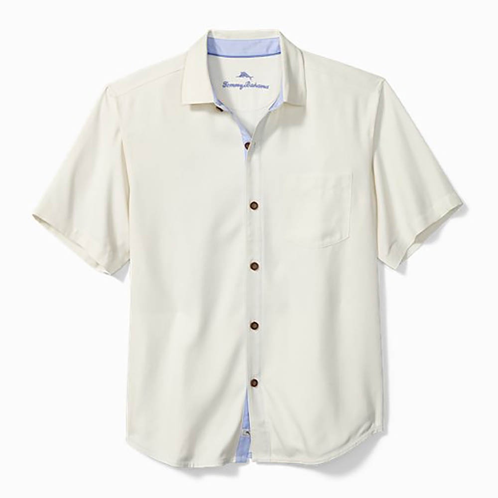 Tommy Bahama Surf Shop Silk Camp Shirt in Continental