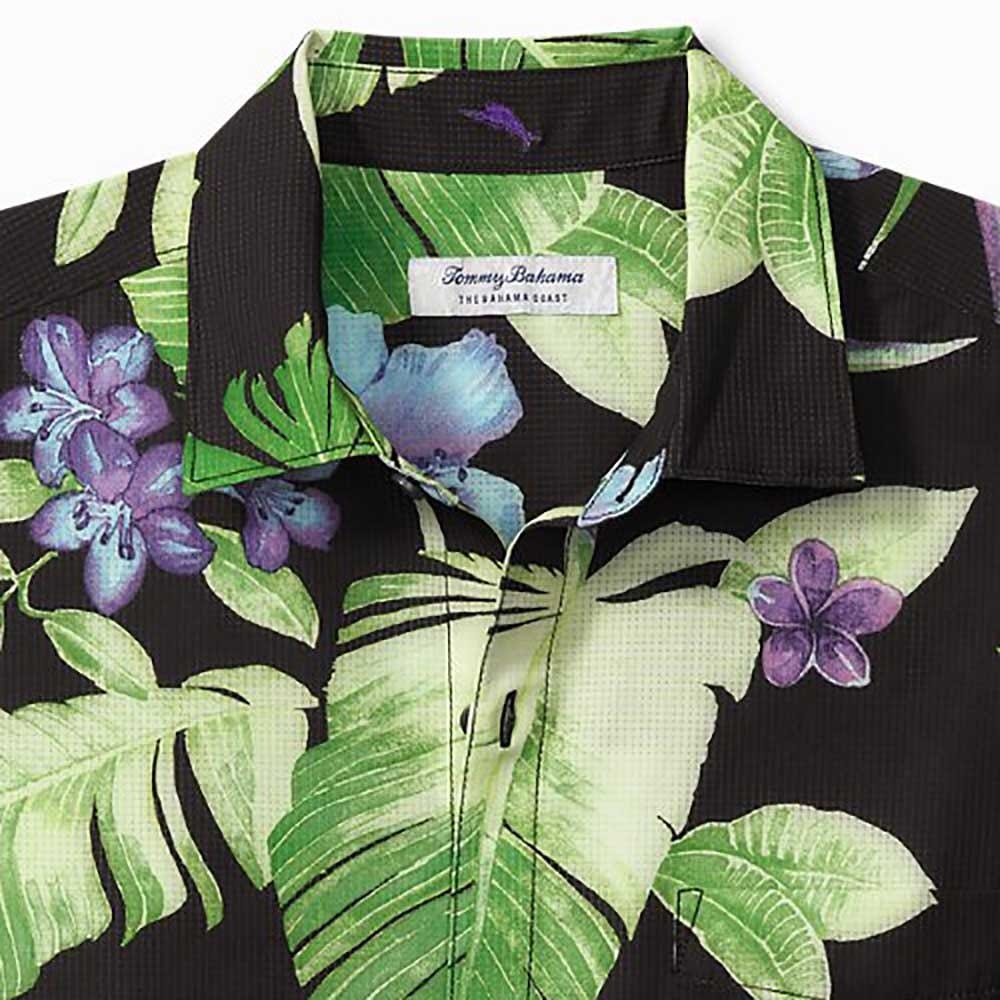 Tommy Bahama Bahama Coast Paradiso IslandZone® Camp Shirt in Black