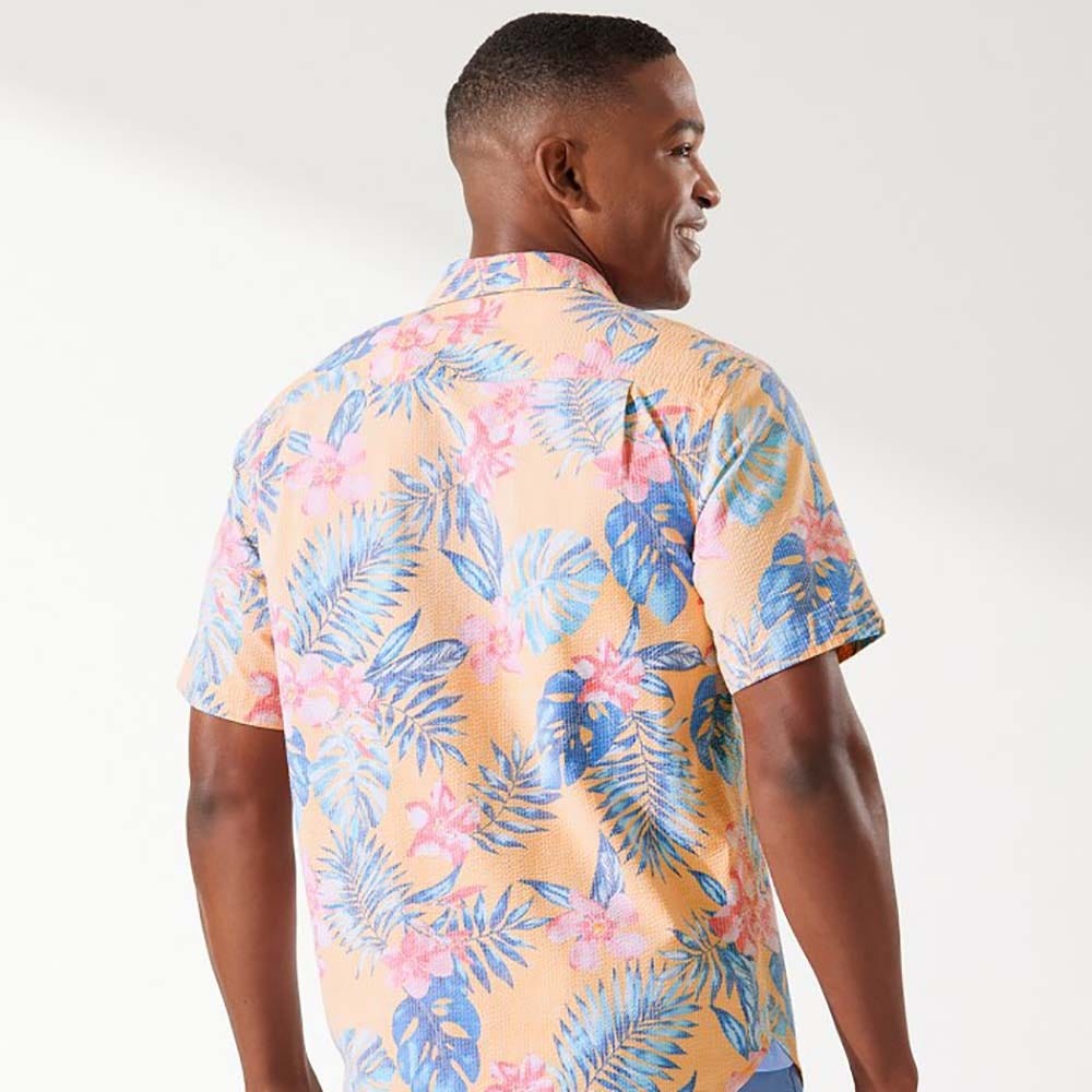 Tommy Bahama Nova Wave Boca Blooms Camp Shirt in Fever