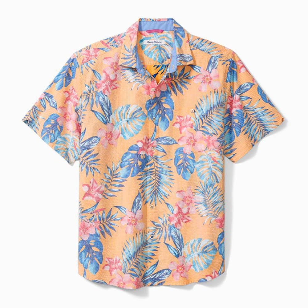 Tommy Bahama Nova Wave Boca Blooms Camp Shirt in Fever