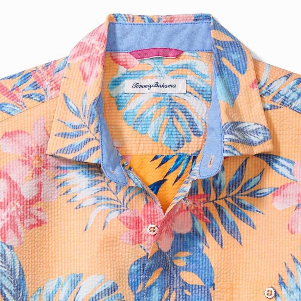 Tommy Bahama Nova Wave Boca Blooms Camp Shirt in Fever