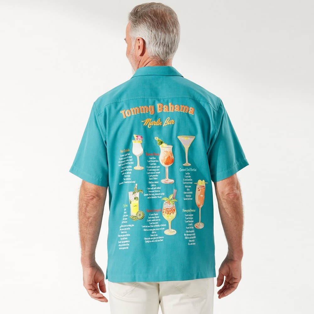 Tommy Bahama Marlin Bar IslandZone® Camp Shirt in Riviera Azure