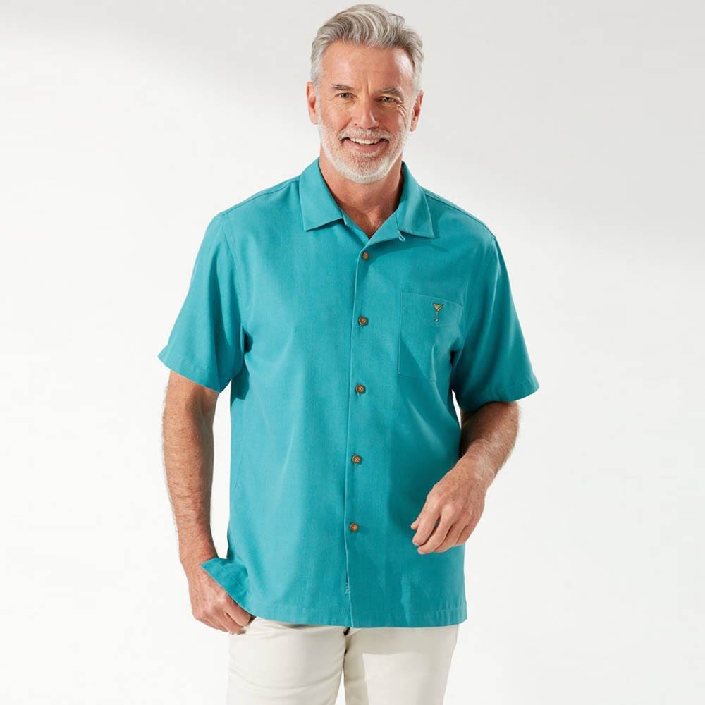 Tommy Bahama Marlin Bar IslandZone® Camp Shirt in Riviera Azure