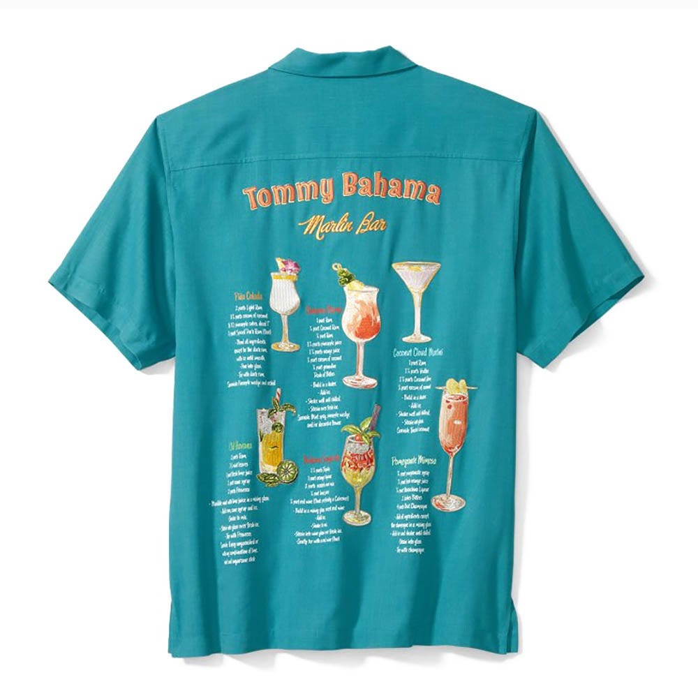 Tommy Bahama Marlin Bar IslandZone® Camp Shirt in Riviera Azure