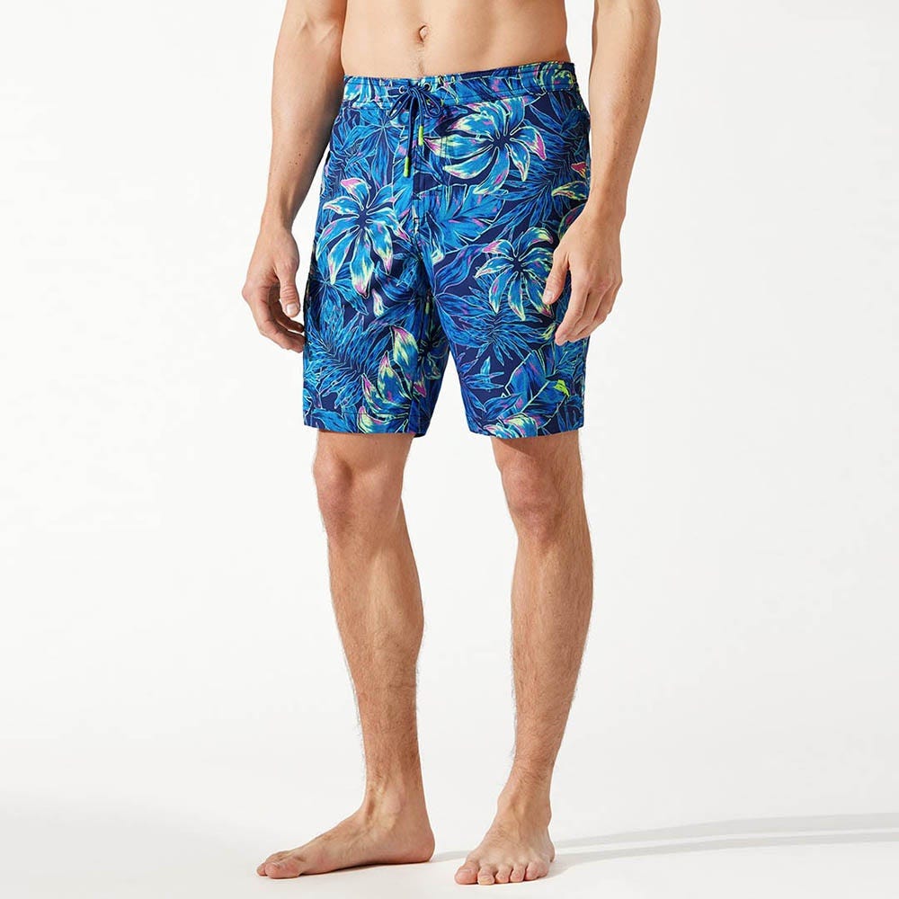 Tommy Bahama Baja Bloomin' Essence 9-Inch Board Shorts in Ocean Deep