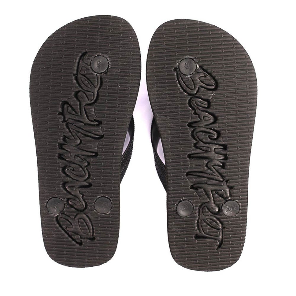 BeachyFeet Kids Surf Dawg Flip Flops in Grey