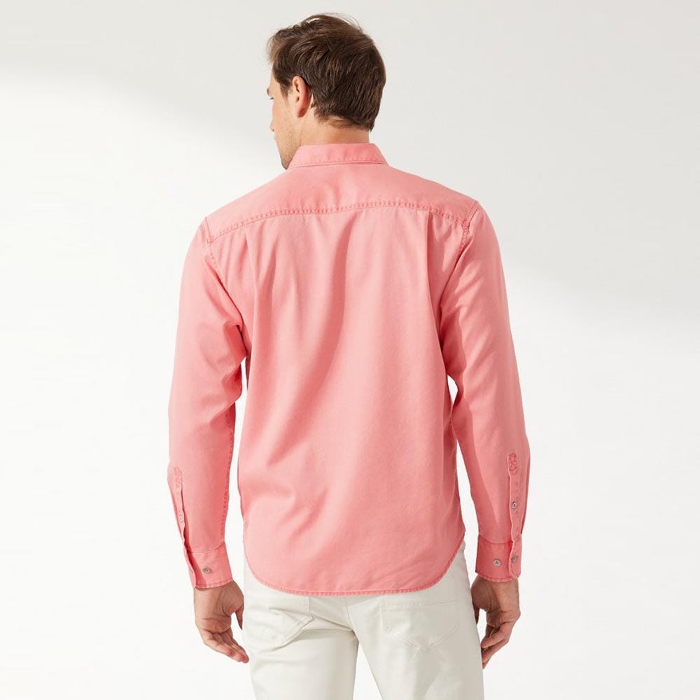 Tommy Bahama Tahitian Twilly Shirt In Pure Coral