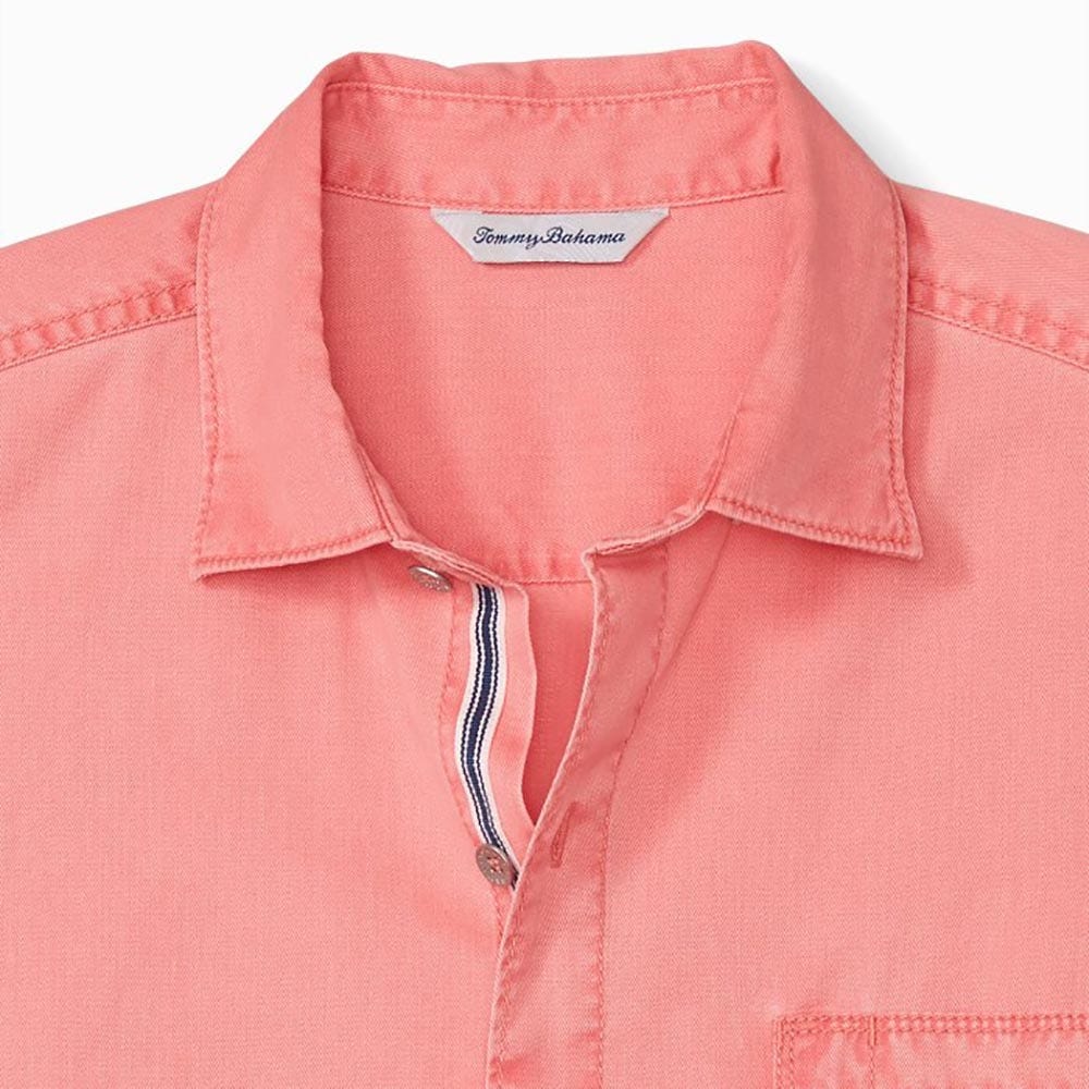 Tommy Bahama Tahitian Twilly Shirt In Pure Coral