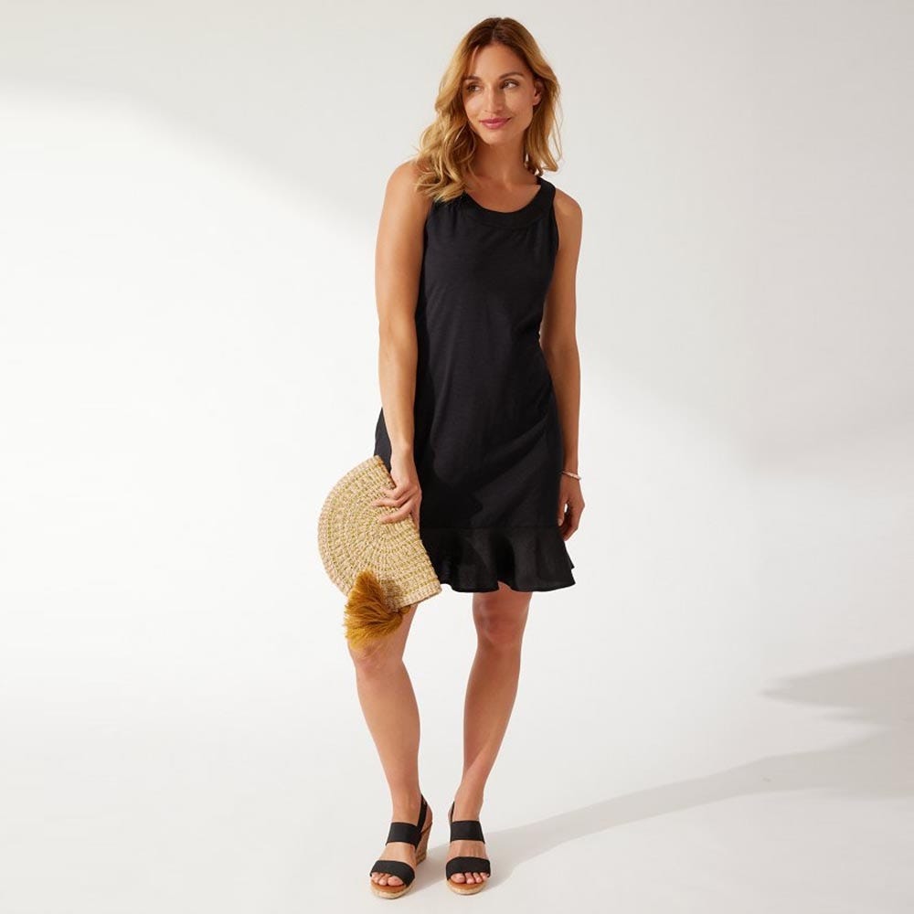 Tommy Bahama Marina Short Sundress In Black