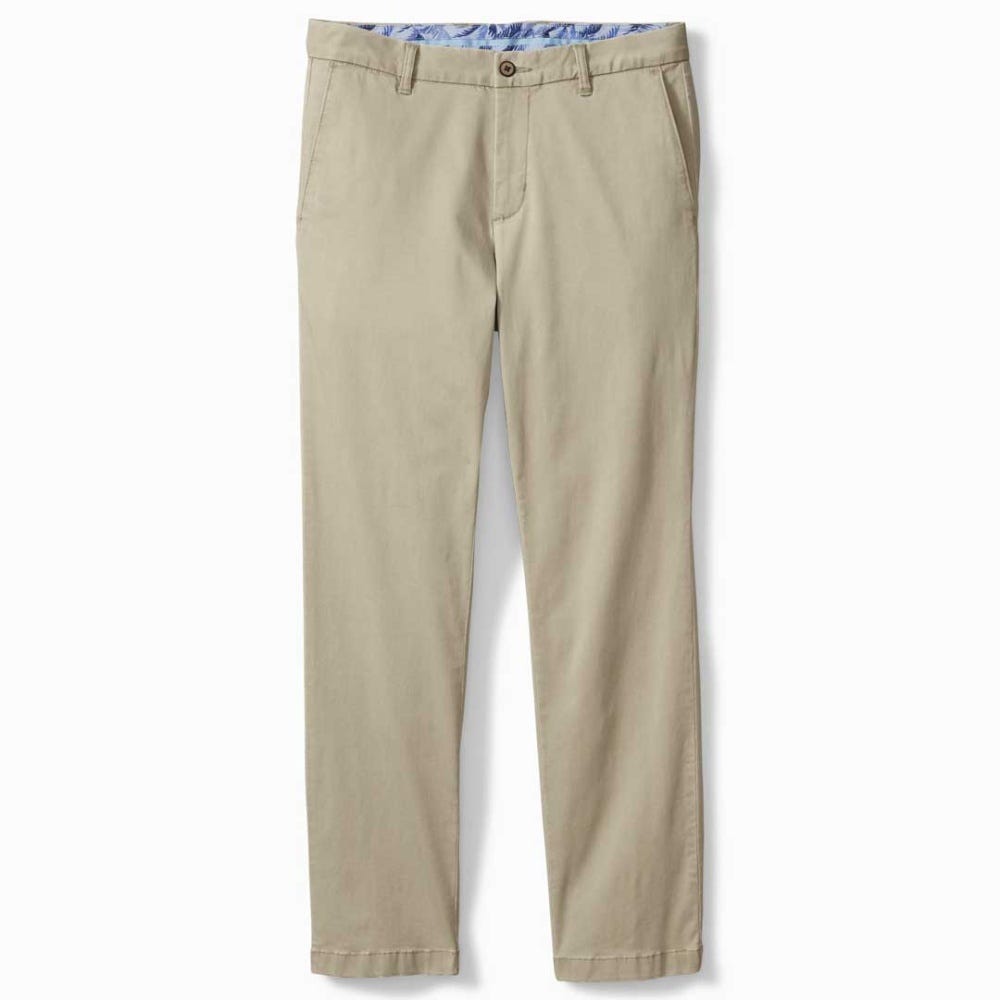 Tommy Bahama Boracay Flat-Front Chino Pants Khaki