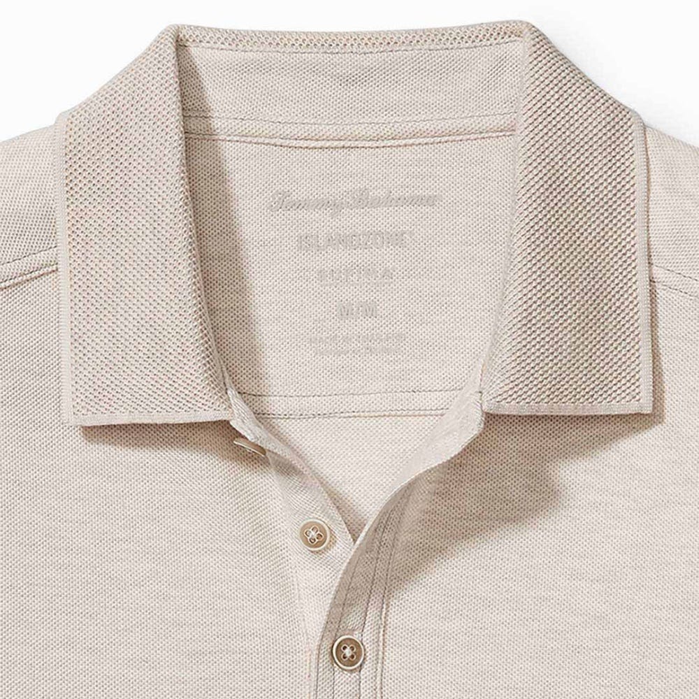 Tommy Bahama Emfielder Islandzone Polo in Khaki Sands Heather