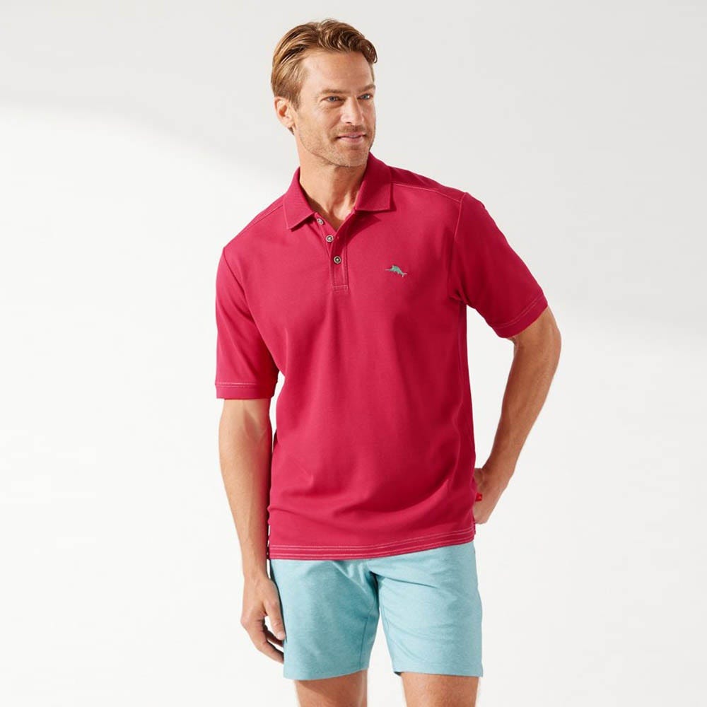 Tommy Bahama The Emfielder IslandZone® Polo in Java Red