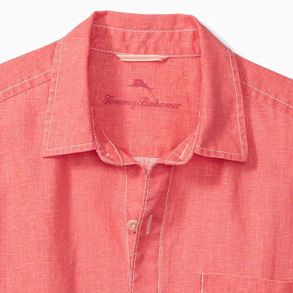 Tommy Bahama Sea Glass Breezer Linen Shirt in Light Havana