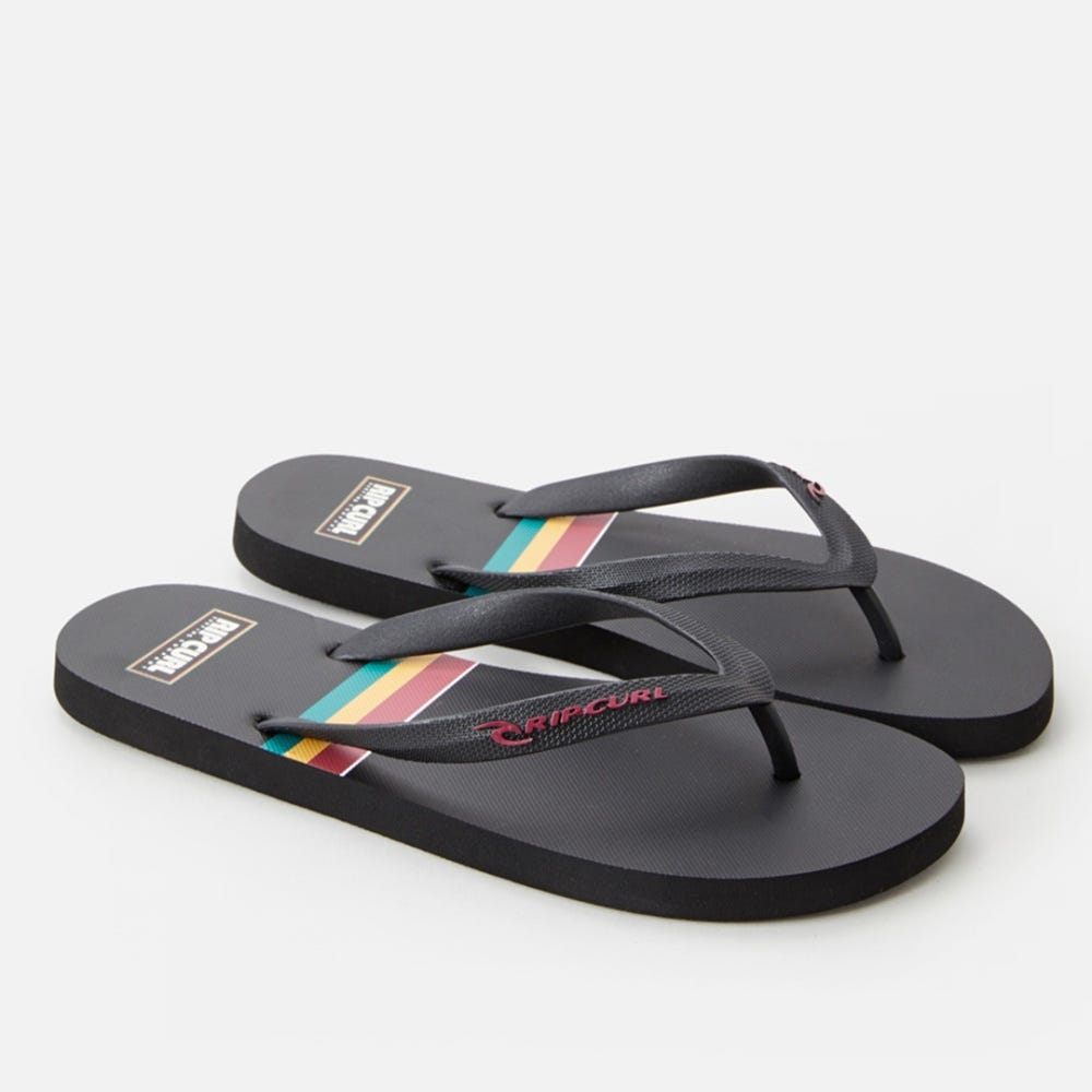 Rip Curl Surf Revival Flip Flops in Black