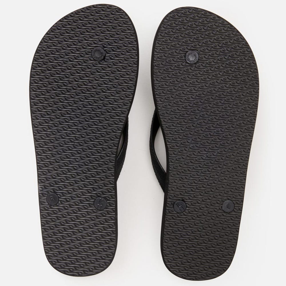 Rip Curl Surf Revival Flip Flops in Black