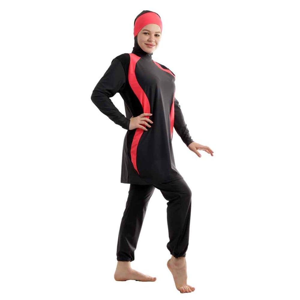 Veilkini Sportive Full Cover Sporty Fit Modesty Suit in Asphalt
