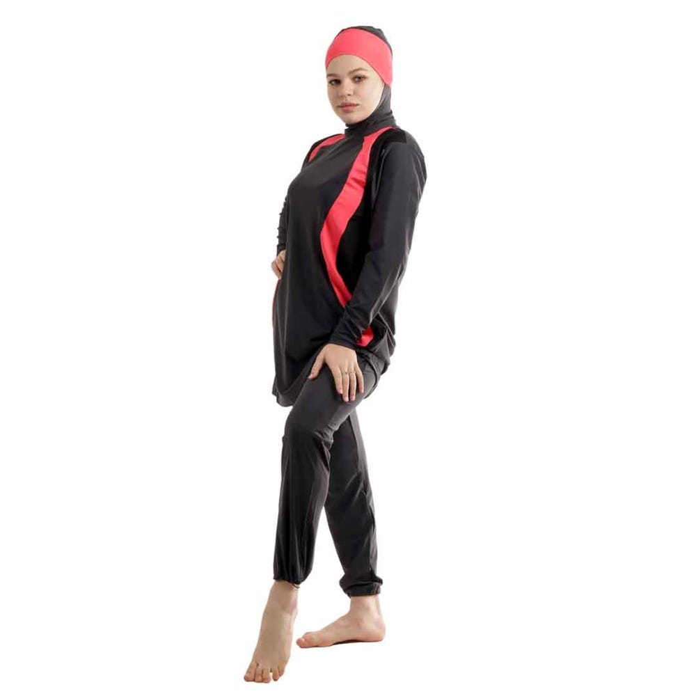 Veilkini Sportive Full Cover Sporty Fit Modesty Suit in Asphalt