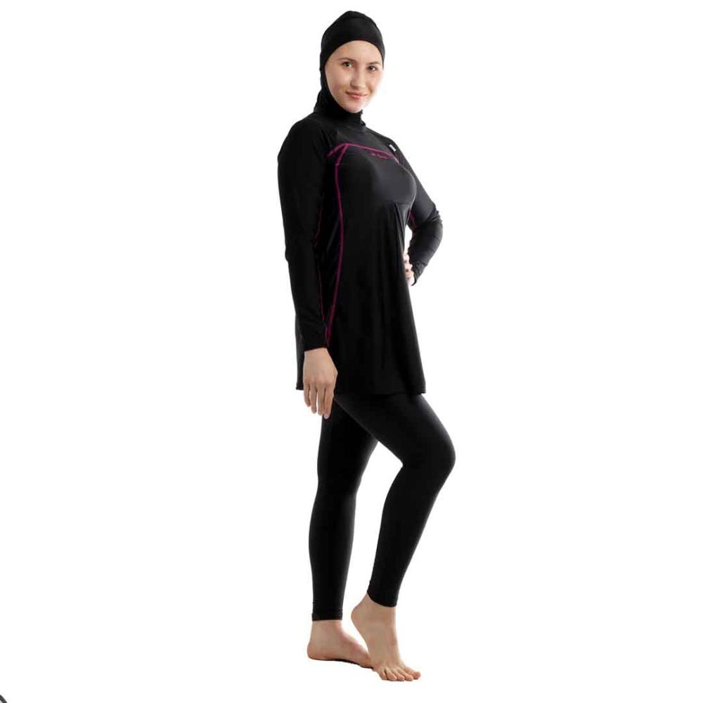 Veilkini Valueline Modest Full Cover Sporty Modesty Suit in Black