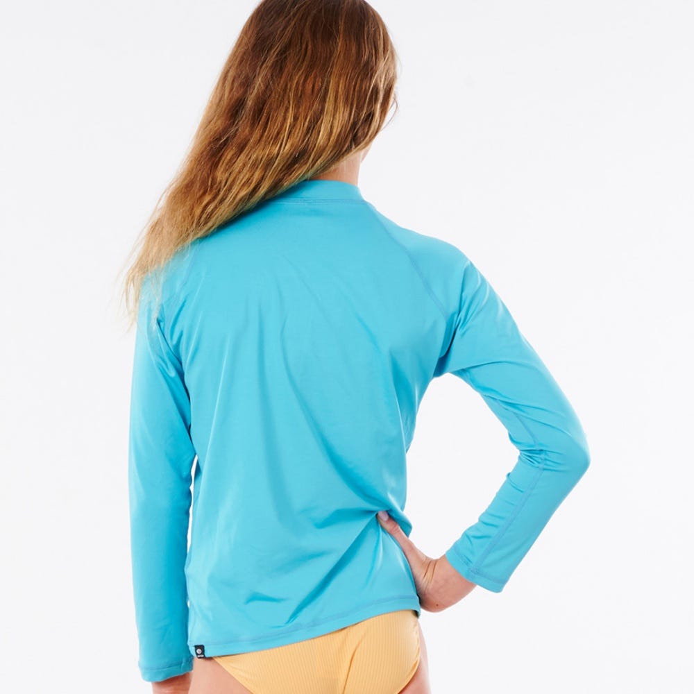Rip Curl Golden Rays Long Sleeve UV Rash Guard in Light Blue