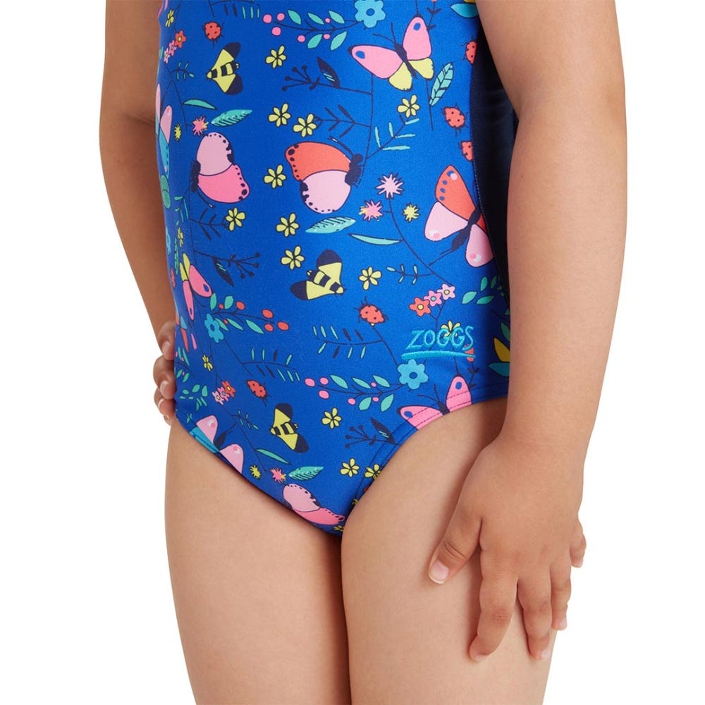 Zoggs Magic Garden Actionback One Piece Swimsuit in Blue