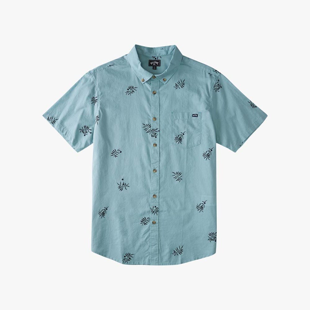 Billabong Sundays Mini Ss M Shirt In Smoke Blue