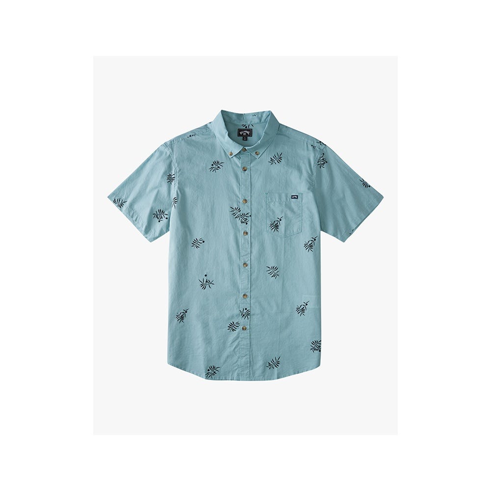 Billabong Sundays Mini Ss M Shirt In Smoke Blue