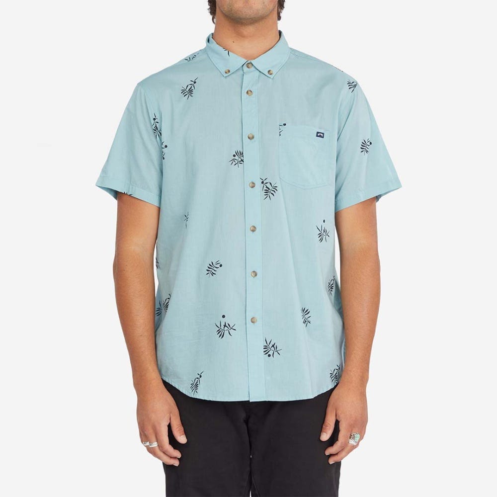 Billabong Sundays Mini Ss M Shirt In Smoke Blue