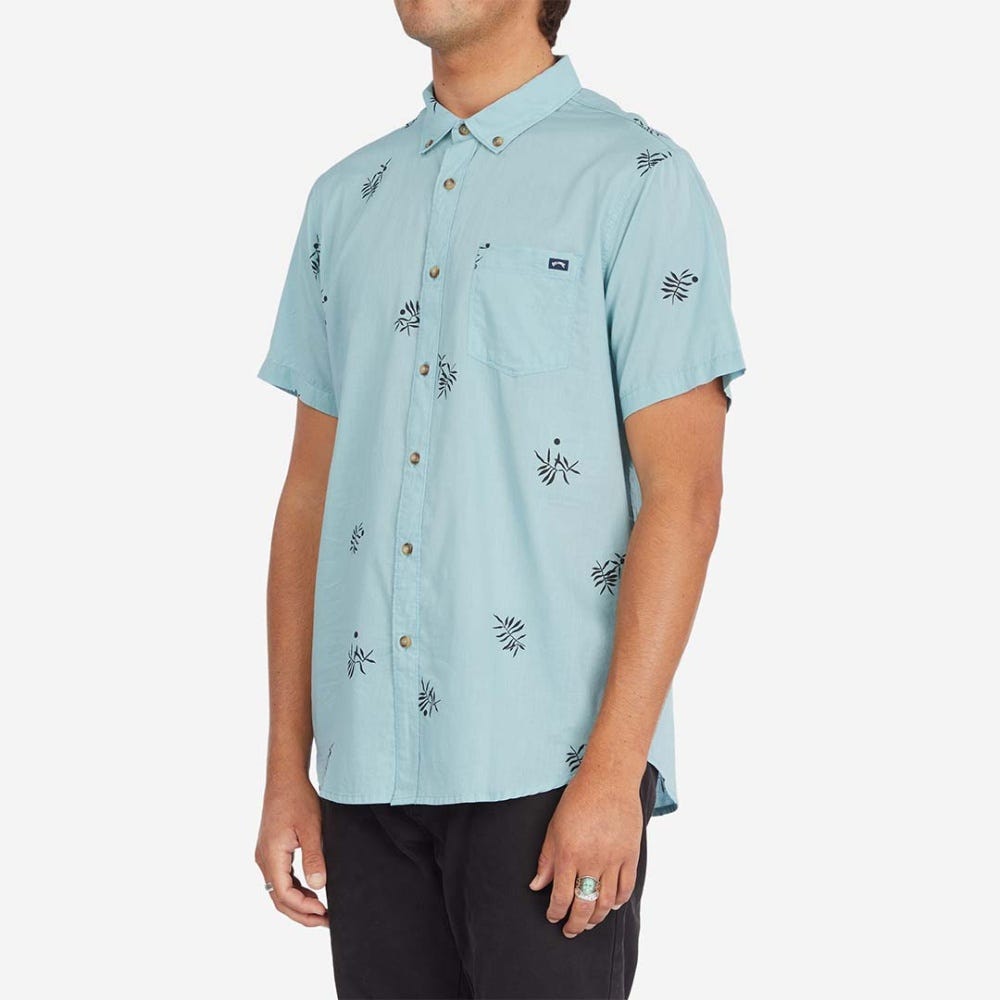 Billabong Sundays Mini Ss M Shirt In Smoke Blue