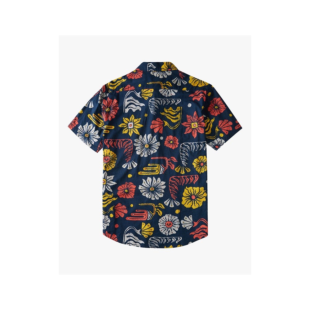 Billabong Sundays Floral M Shirt In Denim