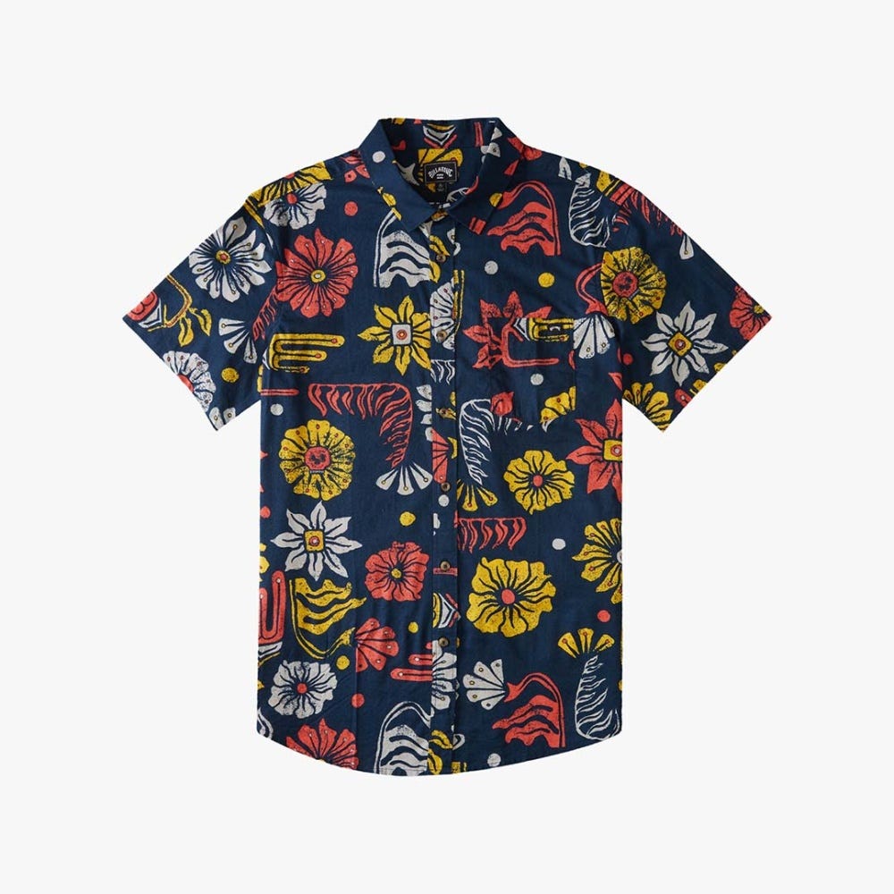 Billabong Sundays Floral M Shirt In Denim