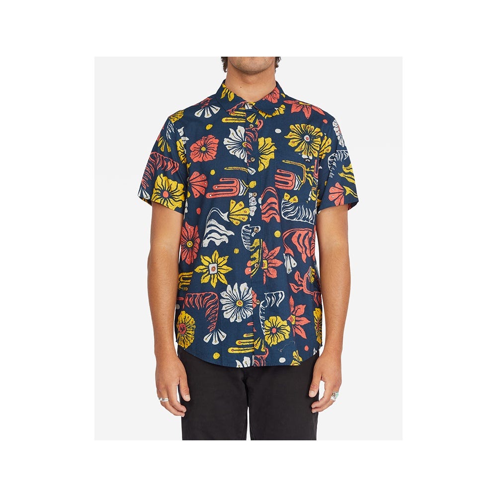 Billabong Sundays Floral M Shirt In Denim