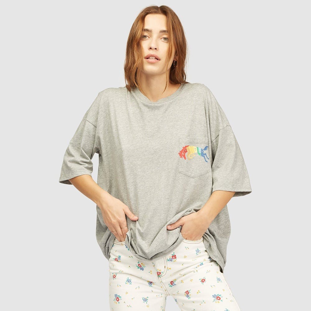 Billabong True Boy Pocket J Tee In Athletic Grey