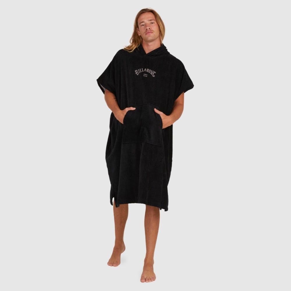 Billabong Wetsuit Hooded Towel In Black