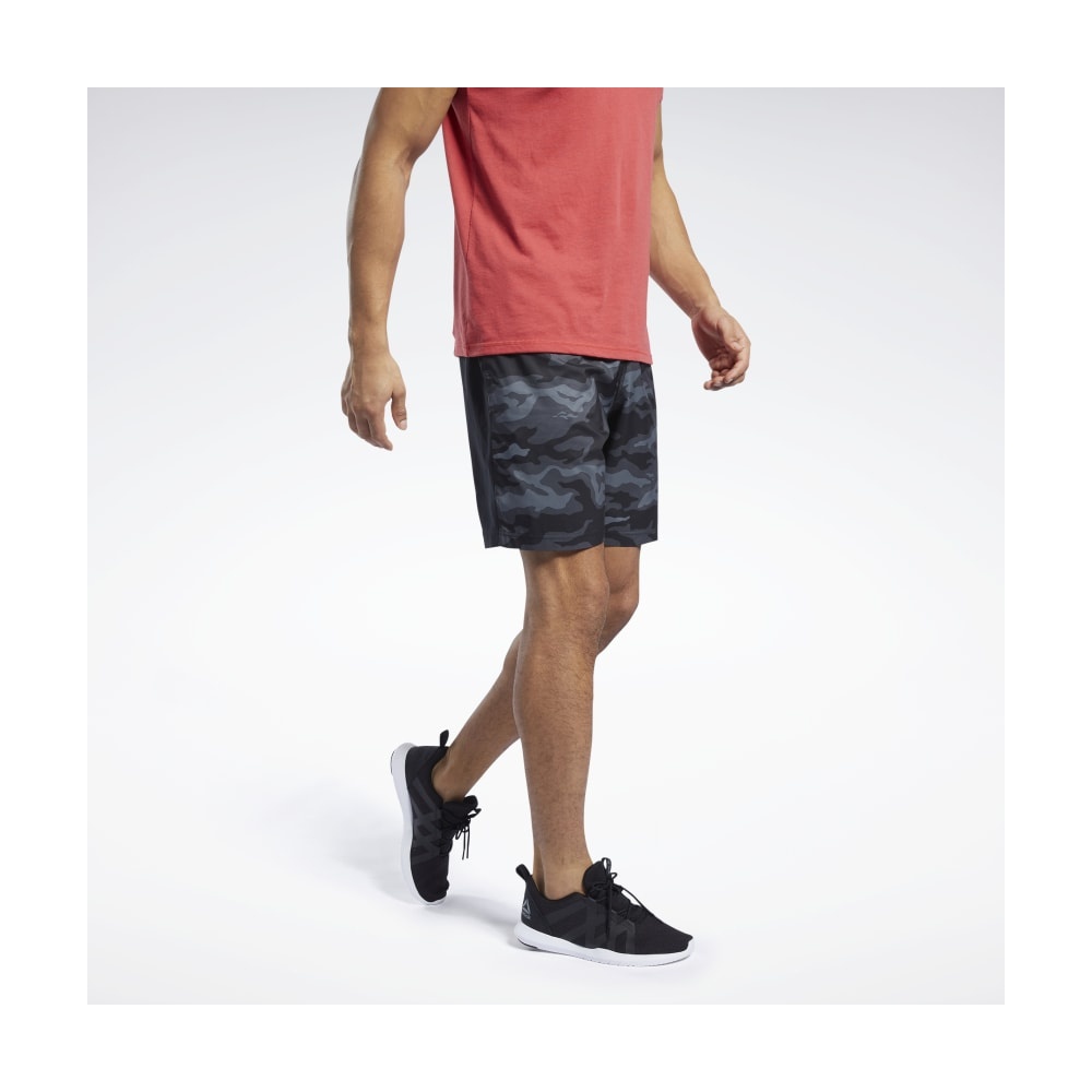 Reebok Workout Ready Graphic Shorts In Black