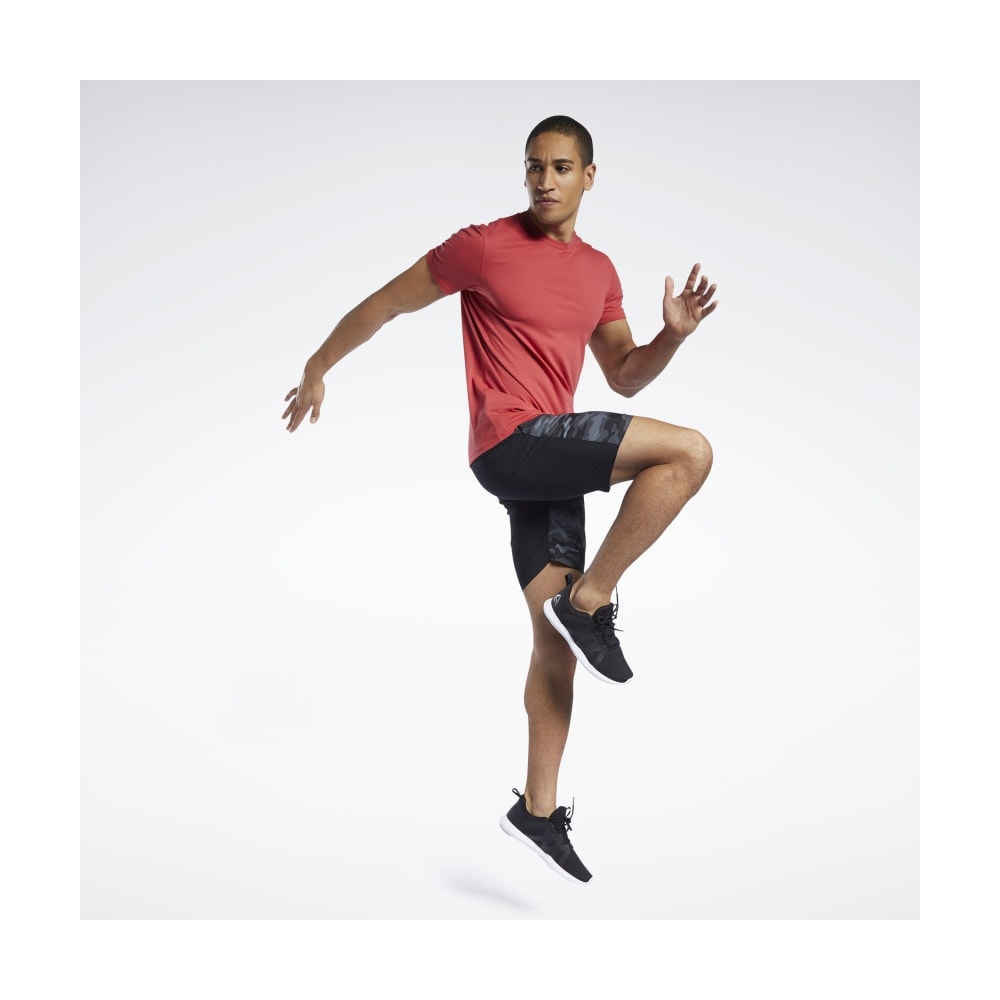 Reebok Workout Ready Graphic Shorts In Black